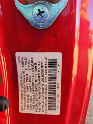 2013 HONDA CIVIC EX #3275770533