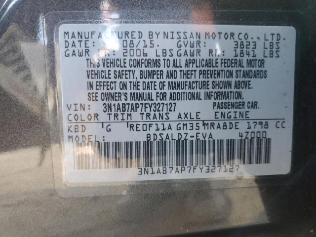 2015 NISSAN SENTRA S #3296351105