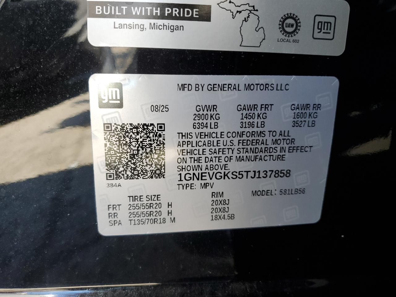 CHEVROLET TRAVERSE LT