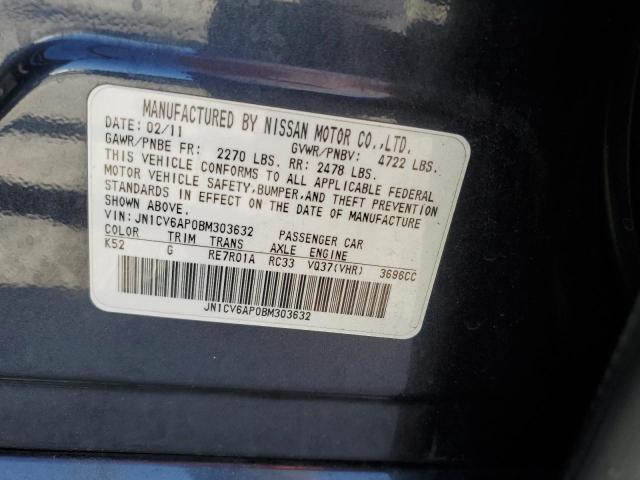 2011 INFINITI G37 BASE - JN1CV6AP0BM303632