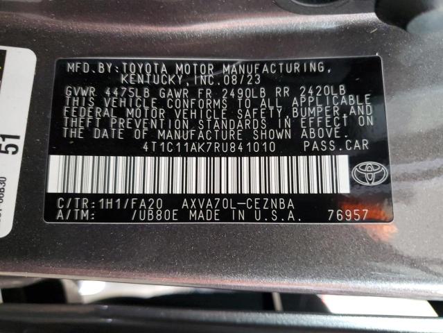 2024 TOYOTA CAMRY LE - 4T1C11AK7RU841010