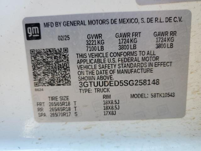 2025 GMC SIERRA K15 - 3GTUUDED5SG258148