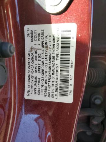2013 HONDA CIVIC LX #3274733827