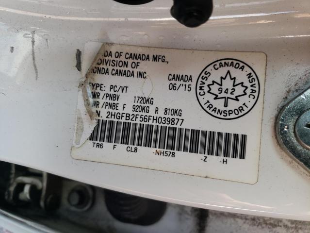 2015 HONDA CIVIC LX - 2HGFB2F56FH039877