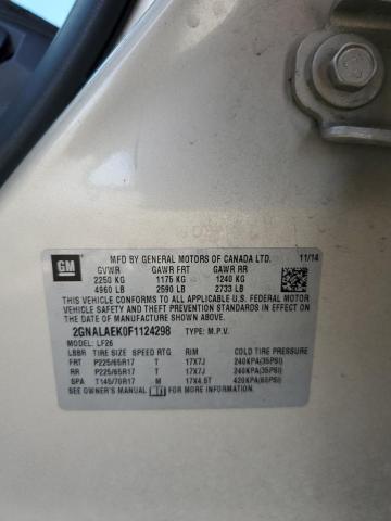 2015 CHEVROLET EQUINOX LS - 2GNALAEK0F1124298