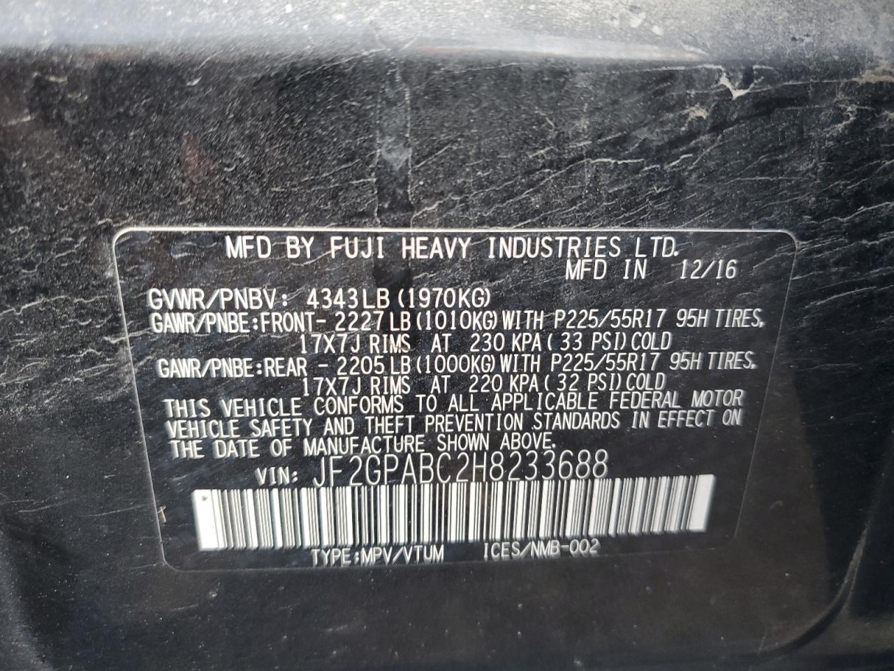 SUBARU CROSSTREK PREMIUM