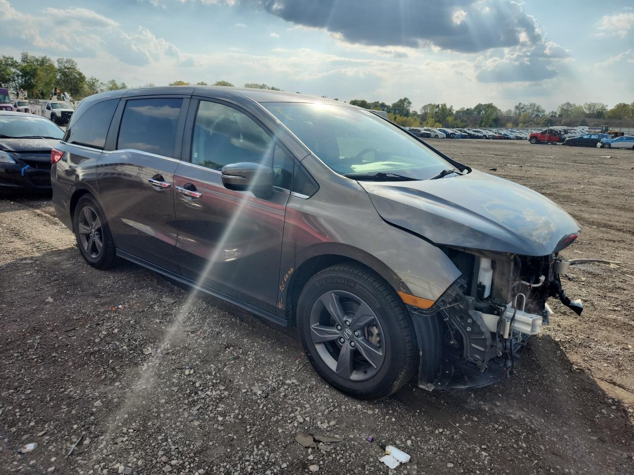 Lot #3302884925 2021 HONDA ODYSSEY EX