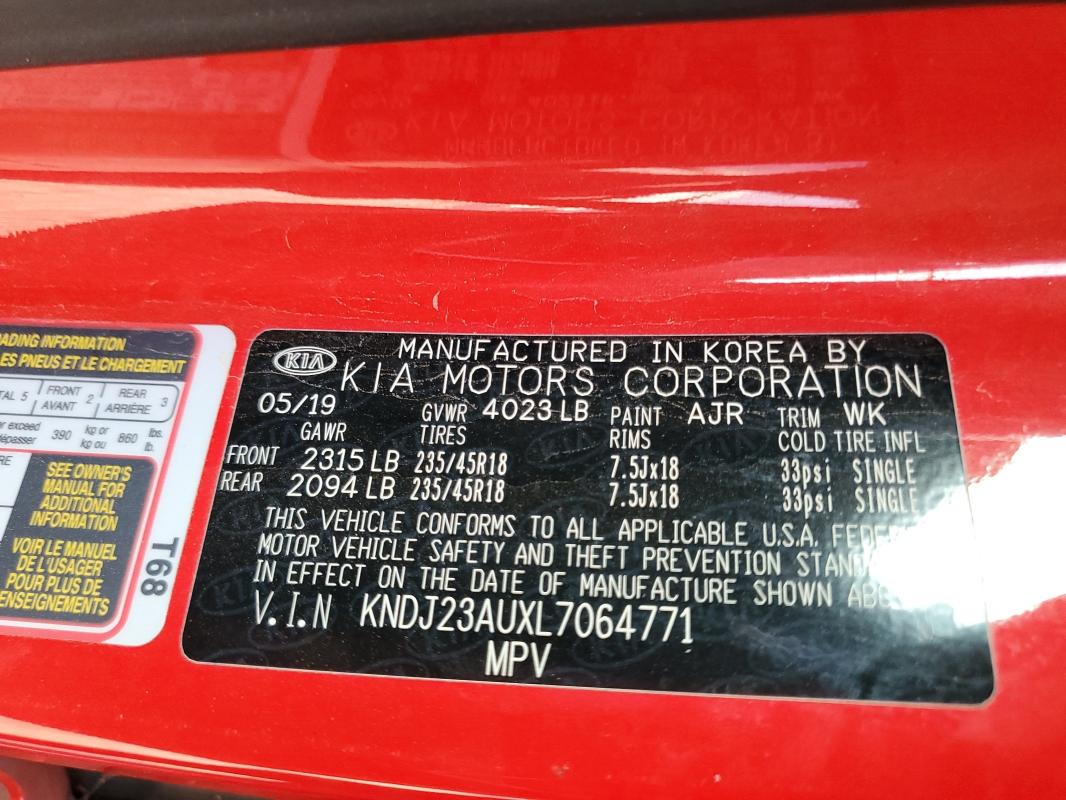 2020 KIA SOUL LX #3304816548