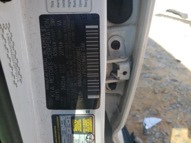 2016 KIA OPTIMA HYB KNAGN4AD6G5098812