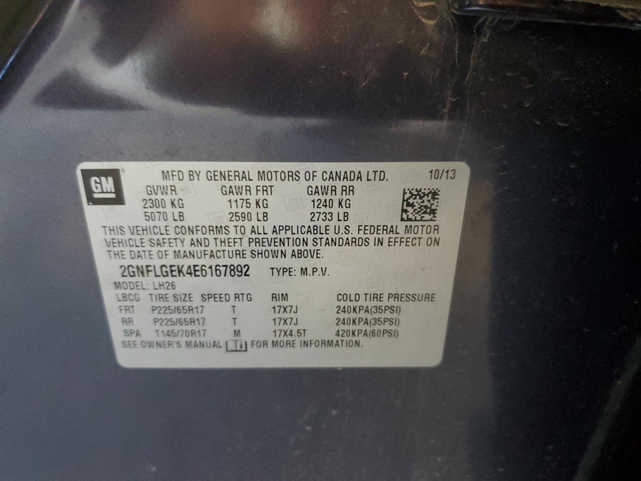 CHEVROLET EQUINOX LT