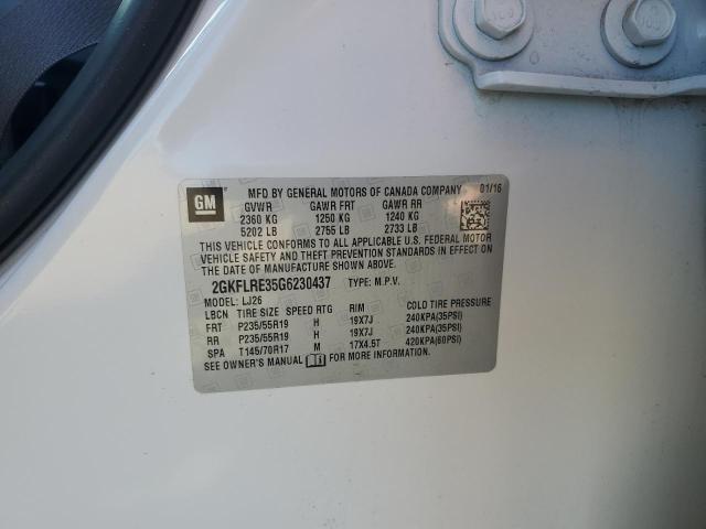 2016 GMC TERRAIN DE 2GKFLRE35G6230437