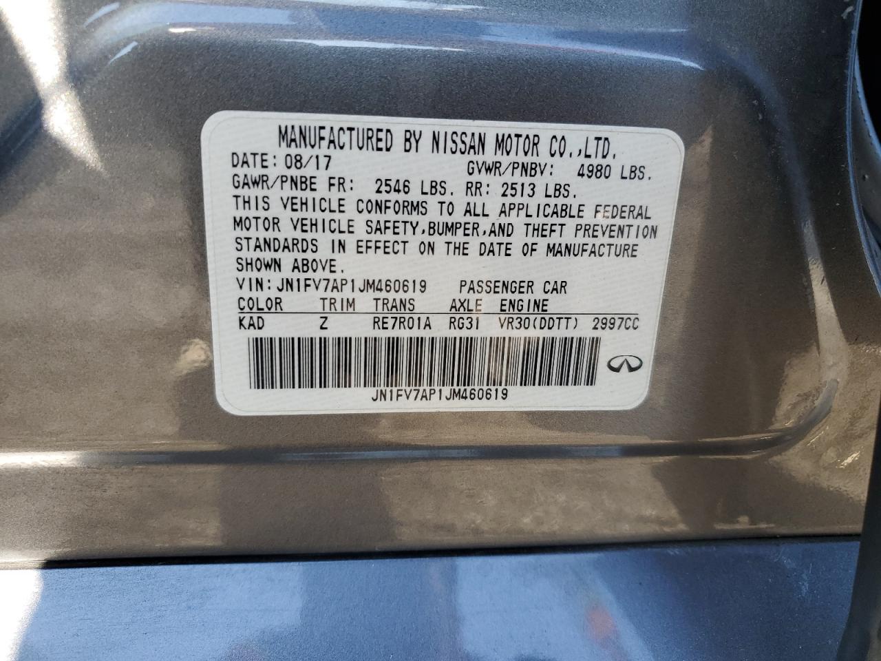 INFINITI Q50 RED SPORT 400