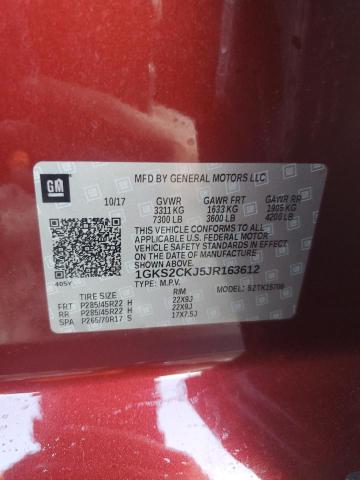 2018 GMC YUKON DENA - 1GKS2CKJ5JR163612