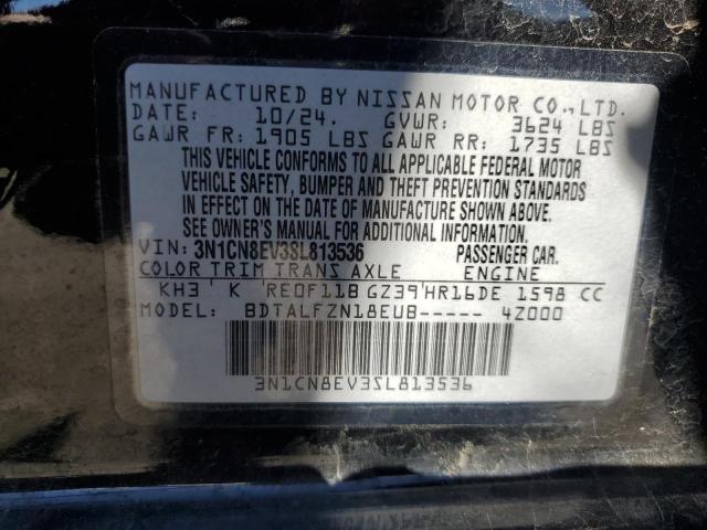 2025 NISSAN VERSA SV 3N1CN8EV3SL813536