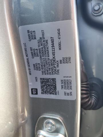 2025 CHEVROLET COLORADO Z71 1GCPTDEK4S1194407