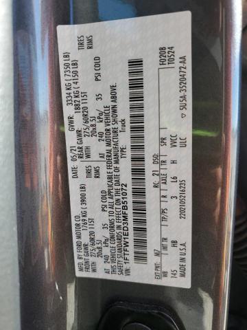 2021 FORD F150 SUPER #3285768691