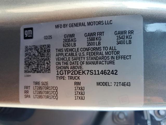 2025 GMC CANYON AT4 1GTP2DEK7S1146242