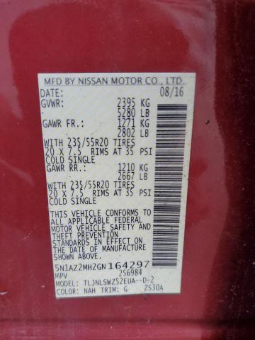 2016 NISSAN MURANO S - 5N1AZ2MH2GN164297