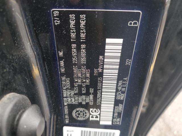 2020 TOYOTA HIGHLANDER 5TDGZRBH5LS500135