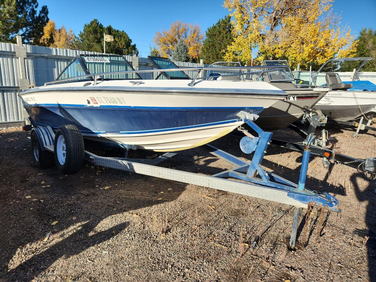 Lot #3292408263 1986 CHAPARRAL BOAT & TRAILER