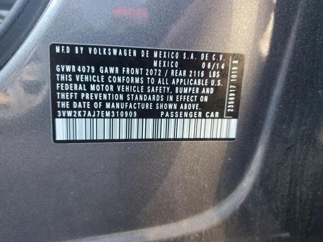 2014 VOLKSWAGEN JETTA BASE - 3VW2K7AJ7EM310909