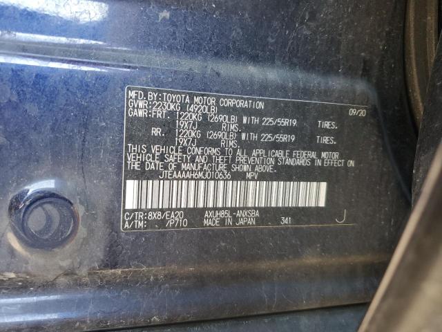 2021 TOYOTA VENZA LE #3291209954