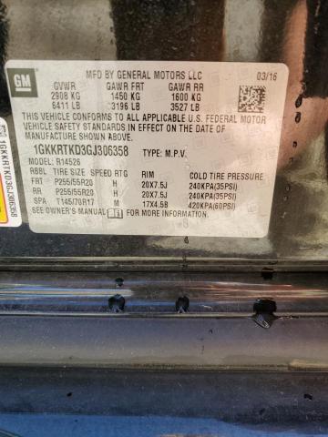 2016 GMC ACADIA DEN - 1GKKRTKD3GJ306358