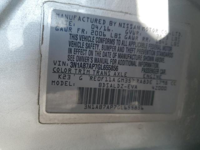 2016 NISSAN SENTRA S - 3N1AB7AP7GL655856