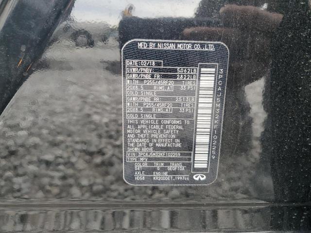 2019 INFINITI QX50 ESSEN 3PCAJ5M32KF102259