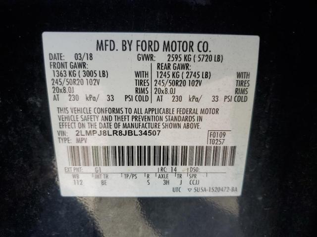 2018 LINCOLN MKX RESERV 2LMPJ8LR8JBL34507