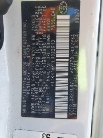 2020 TOYOTA CAMRY XSE - 4T1K61AK9LU922613