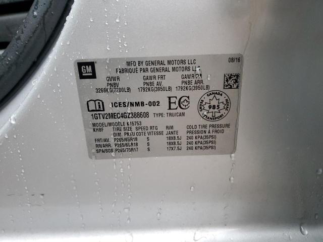 2016 GMC SIERRA K15 - 1GTV2MEC4GZ388608