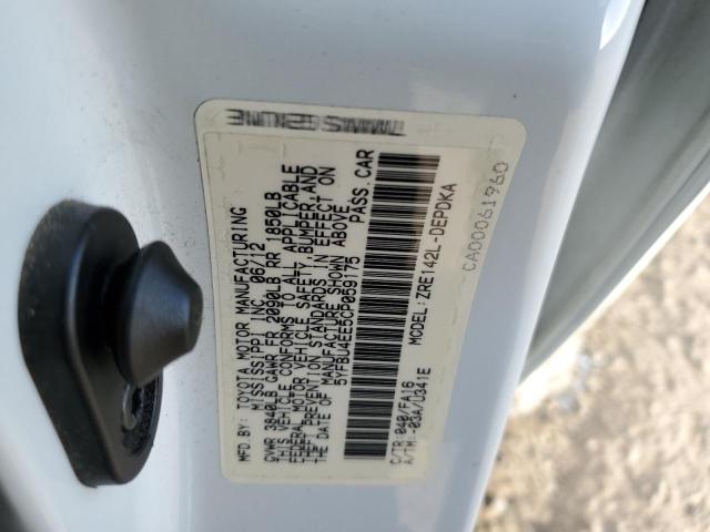 2012 TOYOTA COROLLA BA - 5YFBU4EE5CP059175