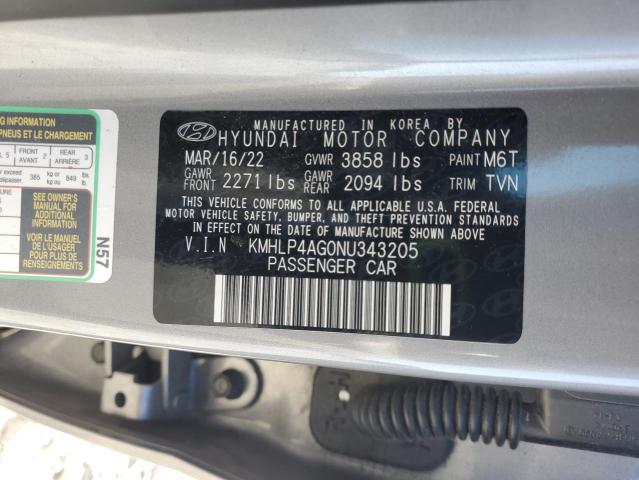 2022 HYUNDAI ELANTRA LI - KMHLP4AG0NU343205