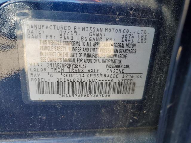 2019 NISSAN SENTRA S - 3N1AB7AP2KY387052