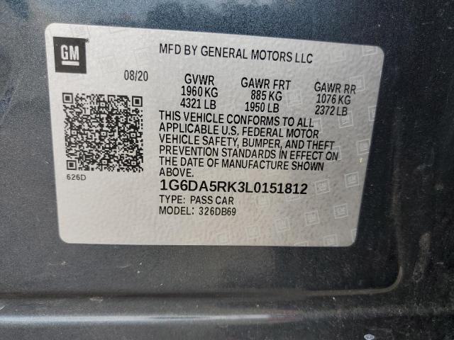 2020 CADILLAC CT4 LUXURY 1G6DA5RK3L0151812