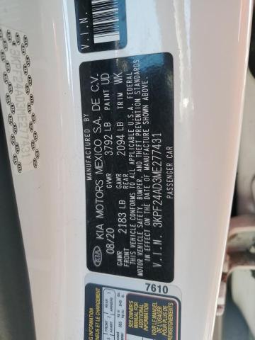 2021 KIA FORTE FE #3302720019