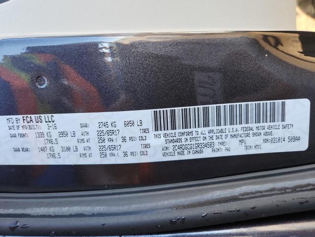 2016 DODGE GRAND CARA - 2C4RDGCG1GR334583