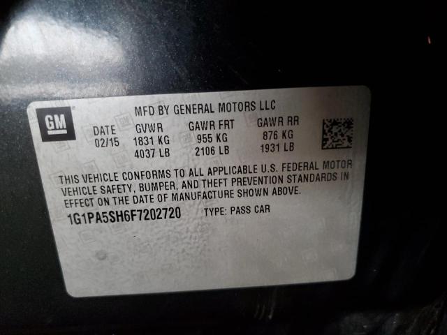 2015 CHEVROLET CRUZE LS 1G1PA5SH6F7202720