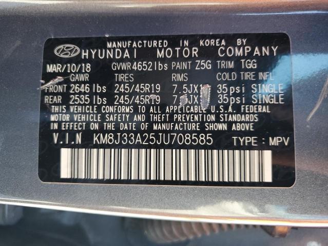 2018 HYUNDAI TUCSON VAL KM8J33A25JU708585