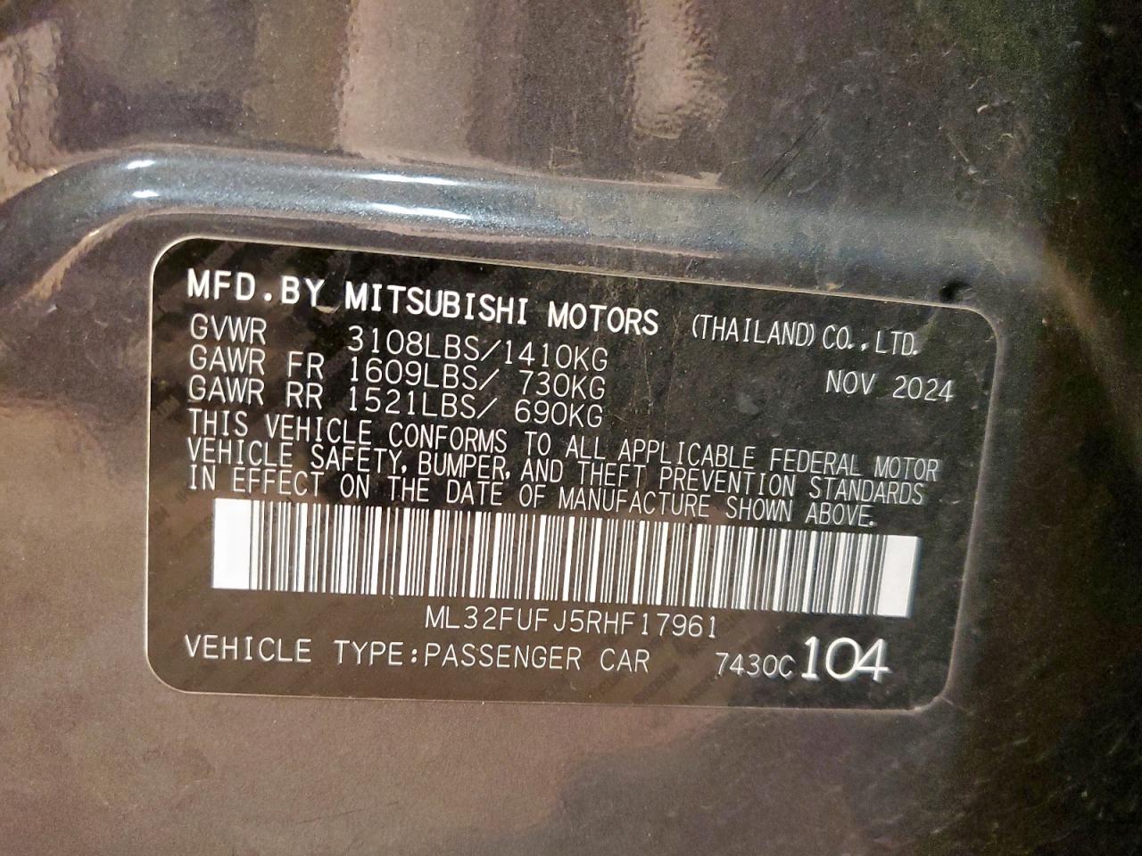 MITSUBISHI MIRAGE G4 ES