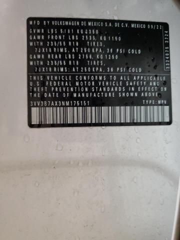 2022 VOLKSWAGEN TIGUAN SE - 3VV3B7AX3NM175151