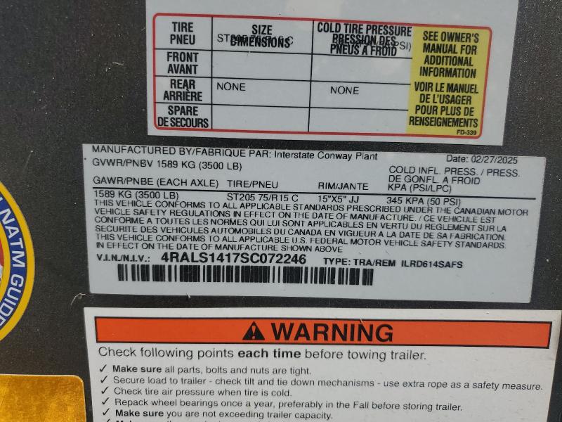 2025 INTERSTATE UNKNOWN #3271684365