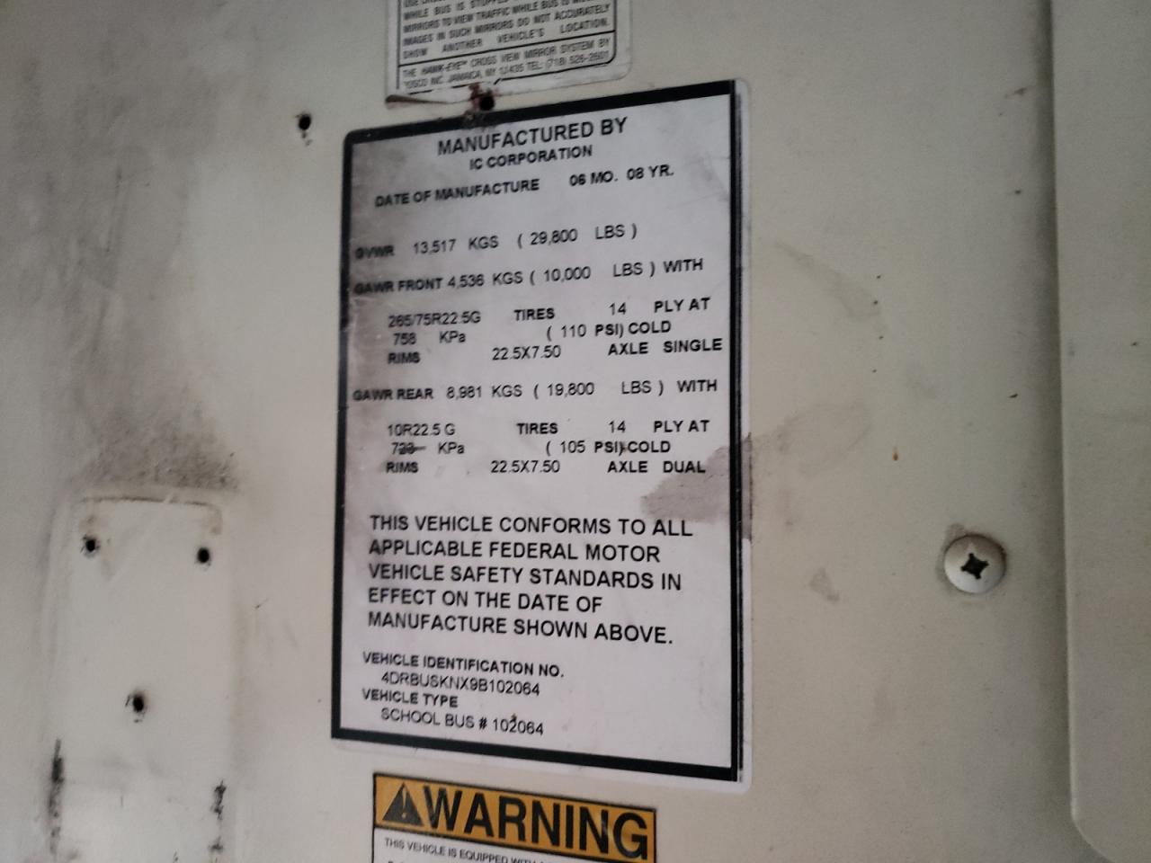 Lot #3287478006 2009 IC CORPORATION 3000 CE