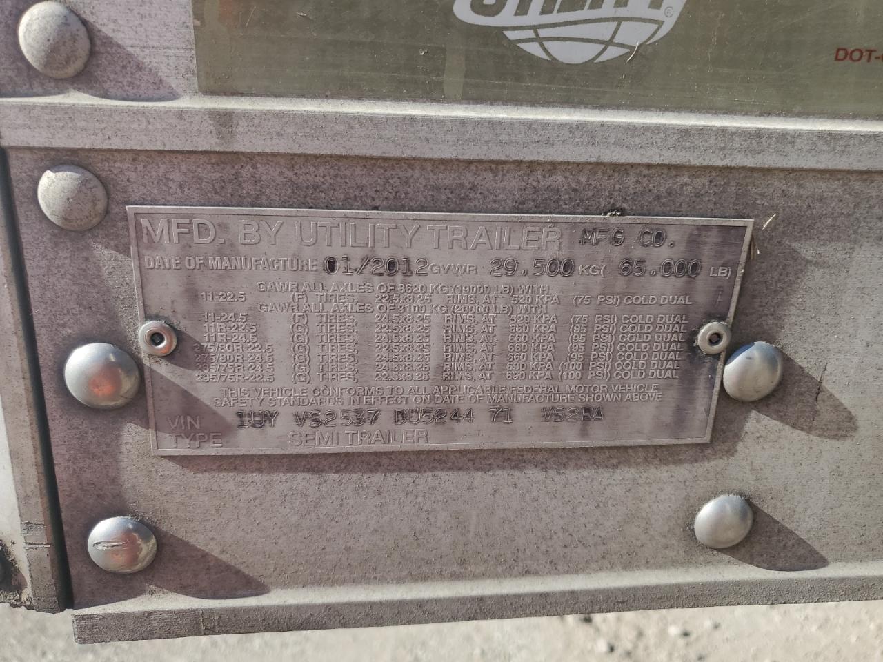 Lot #3285729672 2013 UTILITY SE