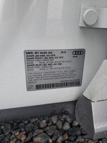 2018 AUDI Q5 PREMIUM WA1BNAFY5J2238620