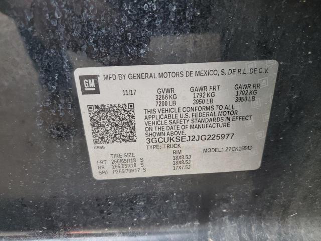 2018 CHEVROLET 1500 - 3GCUKSEJ2JG225977