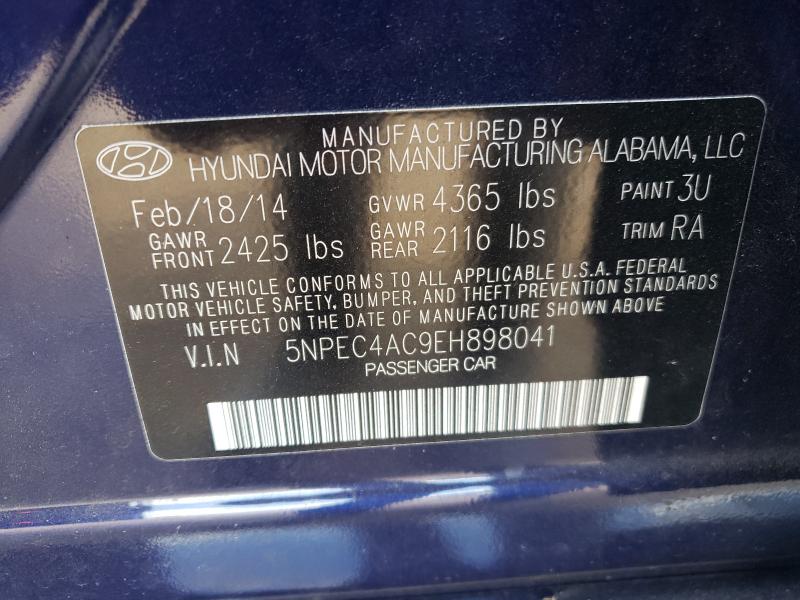 2014 HYUNDAI SONATA SE - 5NPEC4AC9EH898041
