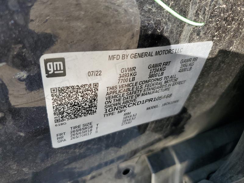 2023 CHEVROLET SUBURBAN K - 1GNSKCKD1PR105468