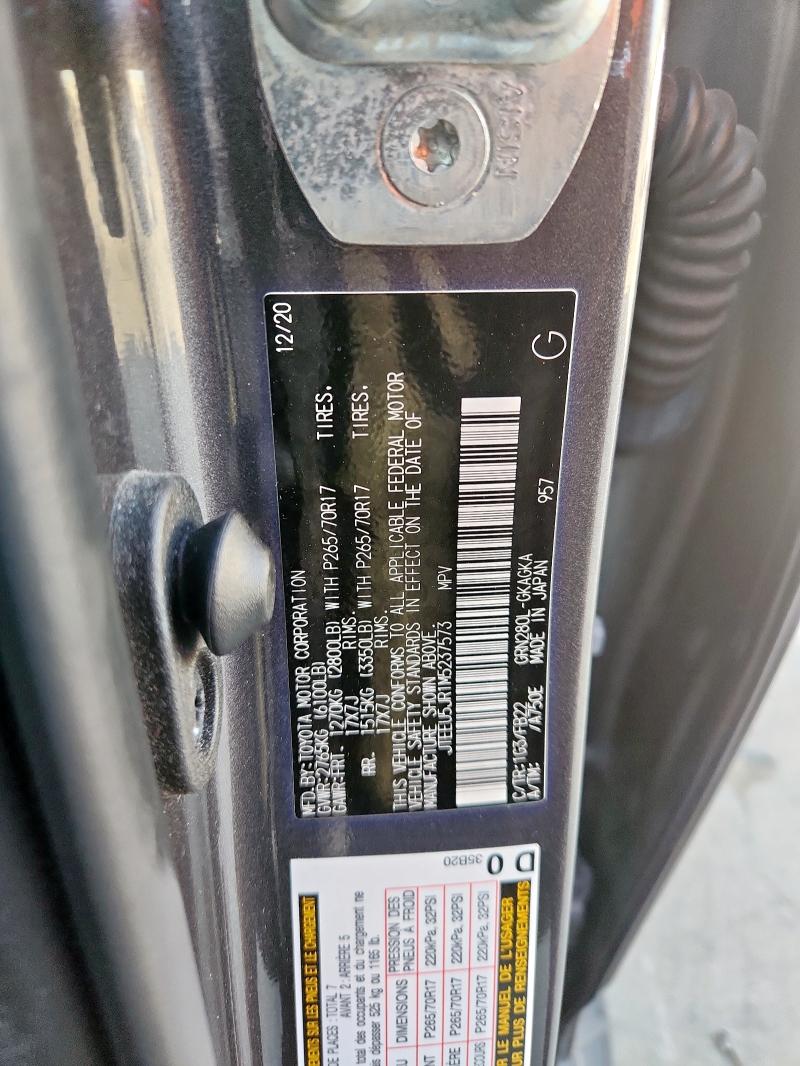 2021 TOYOTA 4RUNNER SR #3301880458